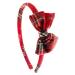 Mytoptrendz Thin Alice Band Headband Red Tartan Hairband With Small Little Cute Bow Girls Hair Accessories