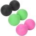 Verdant Touch TPR Massage Ball Set Yoga & Fitness Muscle Relaxation Tool in Black Rose & Green - Buy Online on GoSupps.com