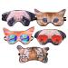 5 Pack Cute Animal Funny Sleep Eye Mask for Sleeping Cat Dog Soft Plush Blindfold Sleep Masks Eye Cover Eyeshade for Kids Girls Men Women Plane Travel Nap Night Sleeping