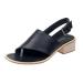 Summer Women's Orthopedic Sandals Casual Flat Non-slip Orthopedic Correction Bunion Shoes with Buckle Strap for Plantar Fasciitis Foot Correction Sandals 24cm Black