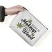 2 Pcs Marijuana Makeup Bag Set - Funny Weed Leaves Travel Zip Pouches - Great Gifts for Friends, Sisters, Colleagues - 10*7.5 Inch - Buy Online on GoSupps.com