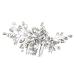 Bridal Hair Comb Wedding Hair Accessories Bridal Hair Accessories Floral Leaf Wedding Hair Clip Multipurpose Diamond Hair Accessories Lightweight for Women Girls