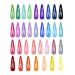 100 Pcs Girls Snap Hair Clips Colorful Hair Clips Barrettes 2 Inch No Slip Metal Barrettes in 33 Candy Color Glossy Hair Accessories for Girls Women Kids Teens Toddlers Ladies (Assorted Colors)
