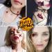 Tattoo Stickers Halloween Temporary Tattoos Blood Wound Bleeding Scar for Halloween Makeup Zombie Makeup Party Cosplay Costume Face Decals Prank Zombies Party Supplies - Buy Online on GoSupps.com