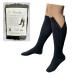 Closed Toe 8-15 mmHg Mild Compression Leg Fatigue Calf Zipper Socks 1 Black