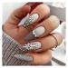 Fake Nail Tips Rhinestones False Nails Set DIY Party Manicure