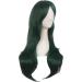 MapofBeauty 28 Inch Women Side Bangs Long Curly Hair Cosplay Wig - Pine Green - Buy Online on GoSupps.com