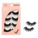 Jagowa 4 Pairs False Eye Lashes Reusable Face Eyelashes Thick Fluffy Mink Eyelashes Hand-Made Reusable Natural Look Long Eye Lashes For Makeup