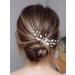 Vakkery Wedding Hair Comb Silver Crystal Flower Hair Combs Slides Bridal Hair Accessories for Women and Girls - Buy Online on GoSupps.com