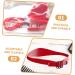 Ipetboom Haircut Shaving Template Hair Cutting Fade Guide Adjustable Hair Cutting Guide Hair Fade Guide for Men Adjustable Haircut Guide Red Neckline Silica Gel Headband Man - Buy Online on GoSupps.com
