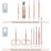 Sadodo Professional 18PCS Manicure Set Nail Clippers Grooming Kit - Rose Gold - Buy Online on GoSupps.com