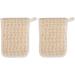 Natural Soap Bags for Soap Bars - 2PCS Exfoliating Cotton-Linen Pouch & Shower Scrubber - Buy Online on GoSupps.com