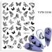 1 Sheet Women Stylish Decals DIY Nail Art Decoration Butterfly-shape Nail Sticker Slider Manicure Tool(YZW-S107) - Buy Online on GoSupps.com