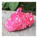 Crystal Rough 80-280gCrystal Cluster Natural Titanium Coating Rose red Quartz vug Plating Stone Flower Crystals Beautiful (Size : 150-180g)