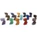 TRUSTTWO 5PCS/Set Surf Dolphin Statue Natural Stone Ornament Healing Crystal Reiki Animal Figurine Hand Carved Gemstone Home Decoration The Ocean Jasper - Buy Online on GoSupps.com
