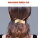 6-Piece Women Metal Hair Barrettes Set - French Elegant Clips for Girls - Minimalist Hollow Hair Pins - Retro Spring Hair Accessories in Gold, Silver & Rose Gold - Buy Online on GoSupps.com