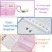 2Pcs Portable Pill Box Organiser - 7 Day Travel Tablet Box for Medication, Supplements, Vitamins - Pink and White - Buy Online on GoSupps.com