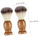 Minkissy Men's Shaving Brush Set - Portable Wooden Handle Razor Brush with Goat Hair Nylon Wool & Stainless Steel - 8 Pieces Ideal for Grooming - Buy Online on GoSupps.com