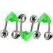 Honbay 20 Pcs Fishing Rod Alarm Dual Alert Bells - Green Silver Tone - Buy Online on GoSupps.com