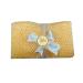 Nature by EJN - Net Bath Sponge, Customized N1 Weave, Long, Skin Exfoliation, African, Ghana, Porous, Stretches Horizontally to Approximately 49" (Golden Apricot)