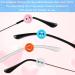Buy 12 Pairs Silicone Anti-Slip Glasses Holders - Colorful Star Design for Kids & Adults - Soft Grooves for Myopic & Sunglasses - International Shipping Available - Buy Online on GoSupps.com