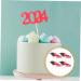 COOLHIYA 12pcs 2024 Graduation Season Cake Insert Graduation Cake Toppers Graduation Party Decorations Top Hat Graduation Dessert Toppers Cupcake Decorations Paper Cup Insert Card Red 9.50X6.00X0.20CM - Buy Online on GoSupps.com