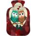 Owl Valentine's Day Hot Water Bottle with Cover | Pain Relief Hot Pack for Women | 1L Perfect Gift - Buy Online on GoSupps.com