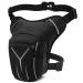 Leg bag motorcycle for men women vobuke waterproof leg bag tactical bag multit bags sport belt pocket Reflectioning removable leg straps hip pocket for hiking camping ride black