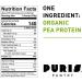 PURIS Organic Pea Protein Powder - 2 LB Unflavored - Made in USA - Certified Organic, Vegan, Gluten-Free - Non-GMO Plant Based Protein - Keto-Friendly BCAA - 1 Pack - Buy Online on GoSupps.com