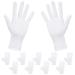 Rovtop White Gloves - 20Pcs/10Pairs White Gloves, Gloves Comfortable and Large for Silver Coin Jewelry Inspection, Cosmetic Moisturizing Eczema Hand Spa