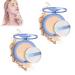 GAGK Matte Perfection Pressed Powder Matte Wet and Dry Powder Oil Control Face Pressed Powder Matte Smooth Setting Powder Waterproof Long Lasting Finishing Powder (Classic Ivory 2Pcs)