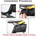 Tongha Waterproof Bicycle Seat Bag - Black | Bike Pack for Cycling Accessories - Buy Online on GoSupps.com