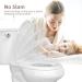 Elongated Toilet Seat  Quick-Release Hinges  Slow Close  Heavy Duty  Never Loosen  Aviation Material  White(18.5) White Elongated - Buy Online on GoSupps.com