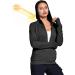 Buy Fitst4 Women's Running Jacket - Lightweight Quick-Drying Fitness & Yoga Jacket with Hood Thumb Holes & Pockets - Perfect for Training & Sports - Black - Buy Online on GoSupps.com