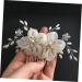 HAPINARY Crystal Headpiece Wedding Headpiece Prom Headpiece Crystal Hair Accessories Pearl Wedding Hair Accessories Flower Hair Accessories Pearl Headpiece Flower Girl Bride White Headband - Buy Online on GoSupps.com