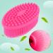 Silicone Baby Bath Brush | Sensory Shower Skin Massager for Baby | Pink Hair Washer - International Shipping - Buy Online on GoSupps.com