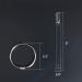 100 Pcs Clear Fan-shaped False Nail Tips Practice Sticks with Ring Holder - Nail Display Tips LukyTimo - Transparent - Buy Online on GoSupps.com