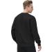 Gym People Men's Fleece Crewneck Sweatshirt | Thick Loose Fit Pullover in Black | Size Large - Buy Online on GoSupps.com