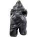 Nupuyai Black Moonstone Elephant Figure | Gemstone Crystal Lucky Charm | Reiki Feng Shui Decoration | Healing Stone | International Shipping - Buy Online on GoSupps.com