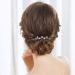 Aneneiceera Bride Wedding Crystal Hair Comb Clip - Silver Rhinestone Bridal Hair Piece - Buy Online on GoSupps.com