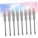 100pcs Stainless Steel Ear Spoon Ear Pick - Wax Removal Curette | Silver Ear Cleaner Tool - Buy Online on GoSupps.com