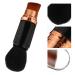 Minkissy 2 in 1 Telescopic Cosmetic Brush - Portable Makeup Brush for Foundation Concealer Powder - Black - Buy Online on GoSupps.com