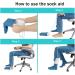 Xptieeck Sock Aid & Pull-Off Tool for Elderly & Pregnant Women - Easy Sock Helper Blue - Buy Online on GoSupps.com