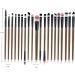 BIUDECO 20pcs Makeup Brush Kit Eyeshadow Tools Eyeliner Eyeshadow Brush Kit - Buy Online on GoSupps.com