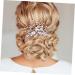 FRCOLOR Hair Comb bridal accessories rhinestone jewelry pearl headpiece bridal headpiece headdress accessories white comb bride European and American Hair Jewelry - Buy Online on GoSupps.com