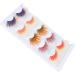 5 Pairs Colorful Eyelashes for Halloween Christmas Stage Show 6D Gradient Long Curled Soft Colored False Eye Lashes Party Fake Eyelashes Makeup Tools - Buy Online on GoSupps.com