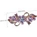 Angoily Rhinestone Hair Clip Hair Barrettes for Women Thick Hair Rhinestones Hair Clips for Women Formal Mini Claw Clips for Hair Rhinestones Hair Barrette Girl Metal Bride Top Clip Purple - Buy Online on GoSupps.com