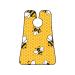 Yellow Bee Beard Bib Geometric Honeycomb Beard Hair Catcher Non Stick Grooming Cloth for Shaving and Trimming Salon Cape Apron Gifts for Men