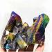 Natural Crystal Rough Stone Crafts Electroplating Colorful Angel Aura Crystal Cluster 1PC - Buy Online on GoSupps.com