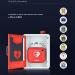 AED Cabinet | Wall-Mounted AED Defibrillator Storage with Alarm & Light | First Aid Solution for Home & Office - Buy Online on GoSupps.com